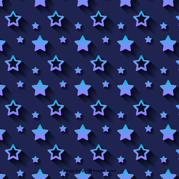 Fondo plano de patrón de estrellas