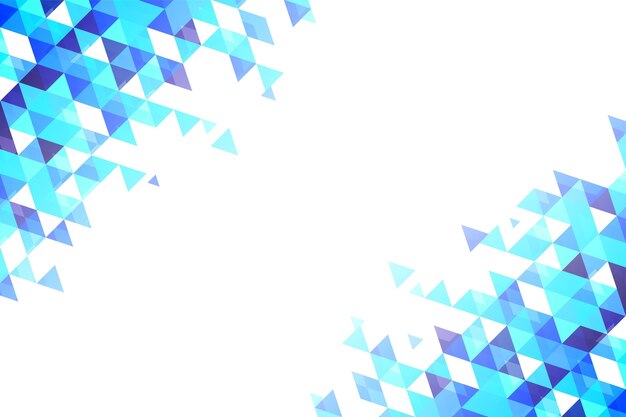 Fondo plano poligonal