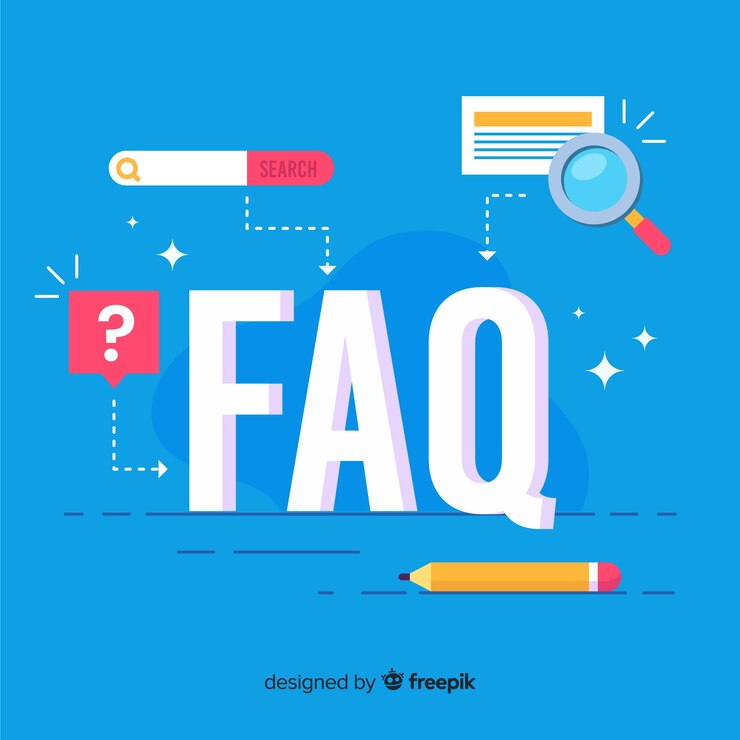 Vector gratuito fondo plano preguntas frecuentes