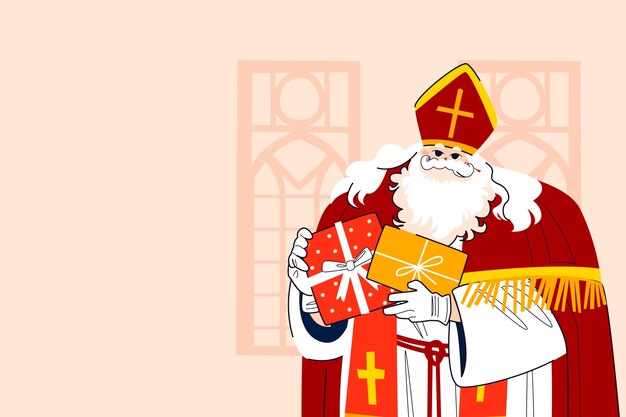 Fondo plano de Sinterklaas