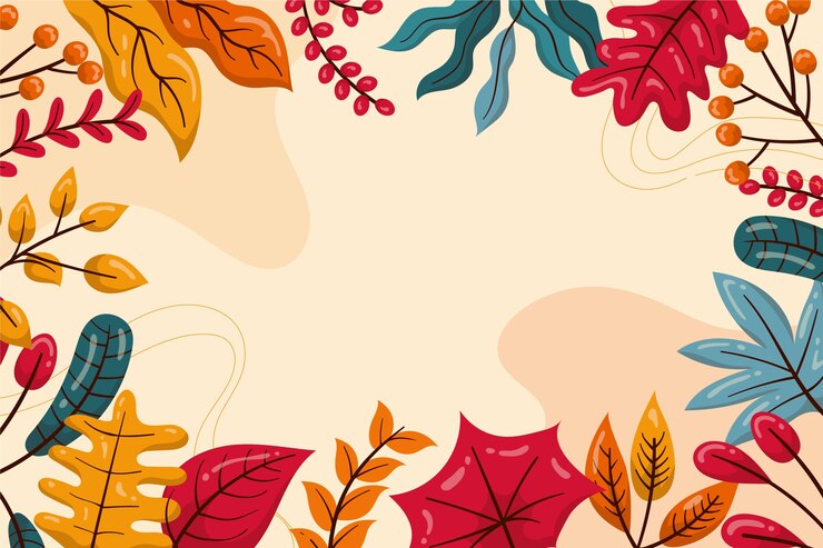Vector gratuito fondo plano para la temporada de otoño