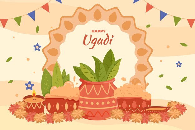 Fondo plano ugadi