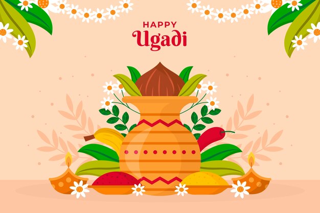 Fondo plano ugadi