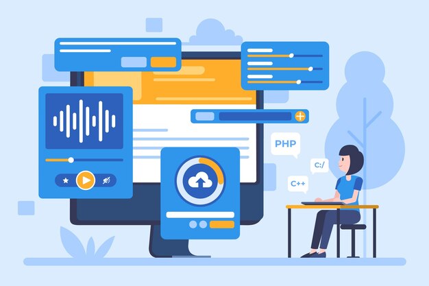 Fondo plano ui / ux