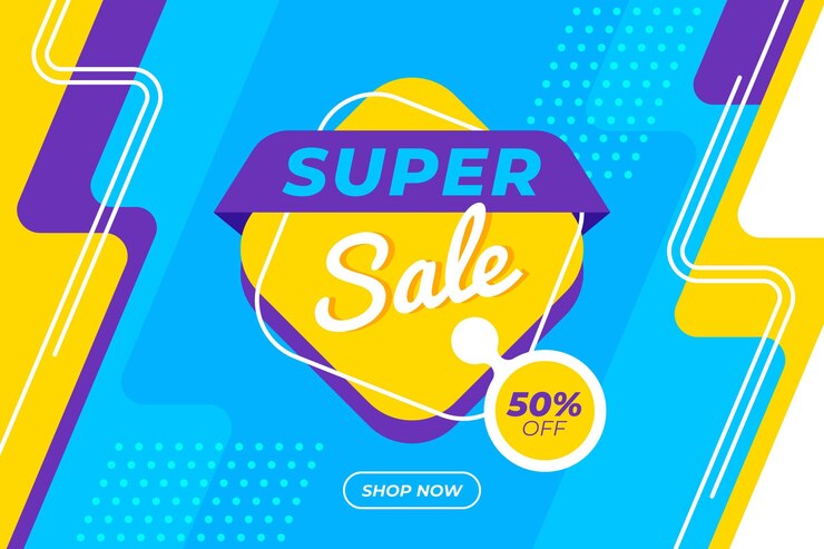 Vector gratuito fondo plano venta