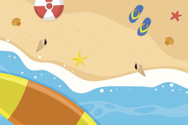 Fondo plano de verano para videollamadas.