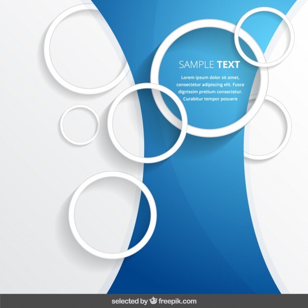 Fondo plantilla de contorno de circulo