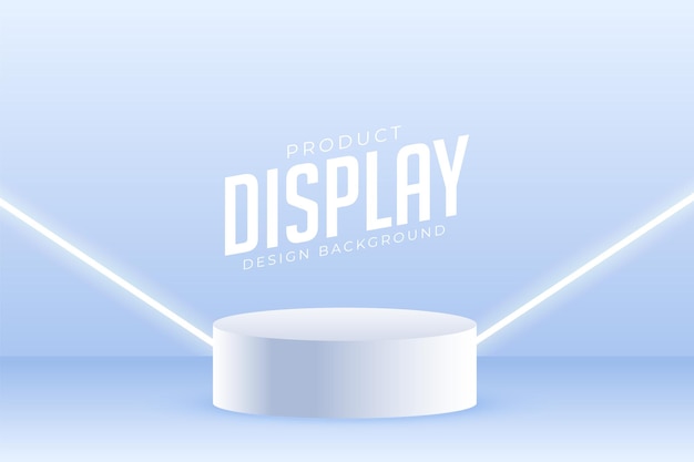 Vector gratuito fondo de plataforma de podio 3d para exhibición de productos con líneas brillantes
