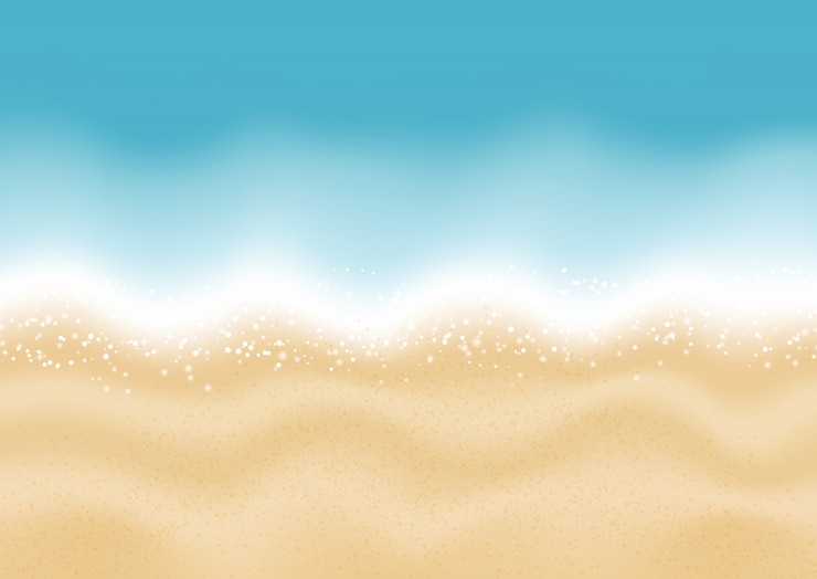 Vector gratuito el fondo de la playa de verano