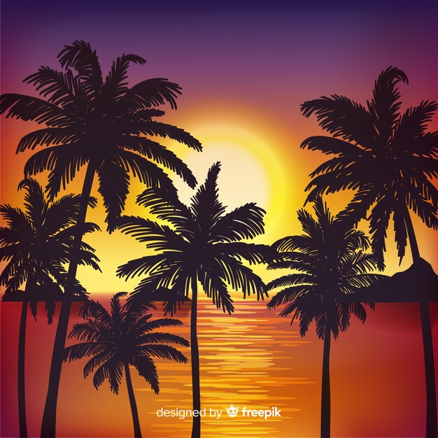 Fondo de la playa