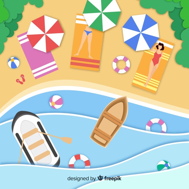 Fondo de la playa