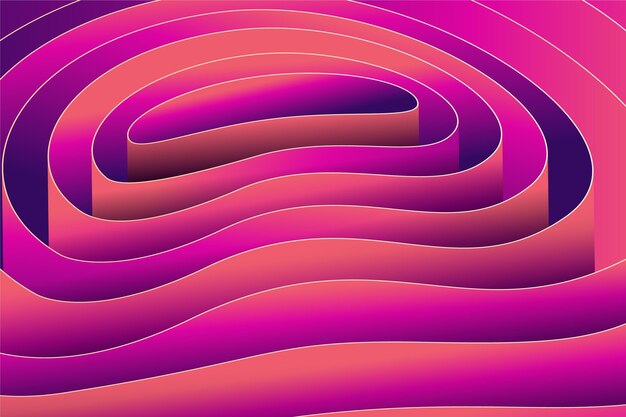 El fondo se pliega en gradiente 3D