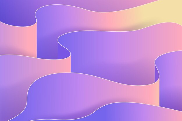 El fondo se pliega en gradiente 3D