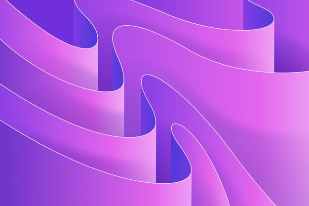 El fondo se pliega en gradiente 3D