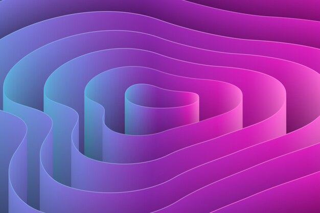 El fondo se pliega en gradiente 3D