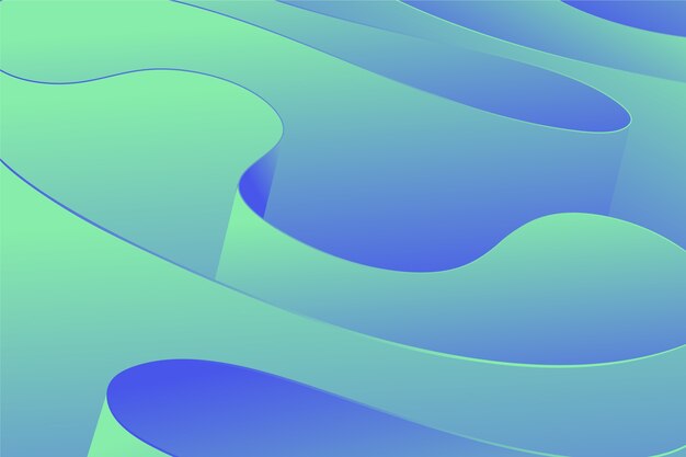 El fondo se pliega en gradiente 3D