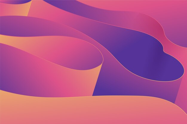 El fondo se pliega en gradiente 3D