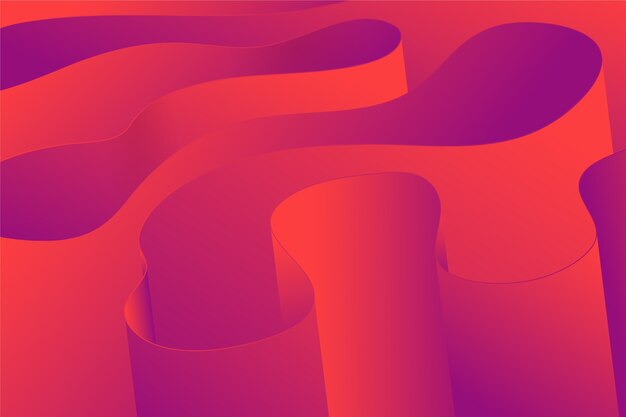 El fondo se pliega en gradiente 3D