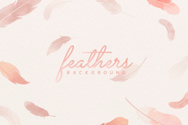Fondo de plumas de color rosa