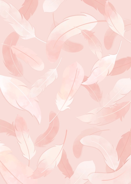 Fondo de plumas de color rosa