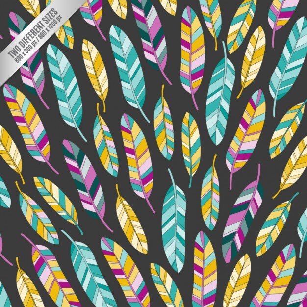 Fondo de plumas coloridas