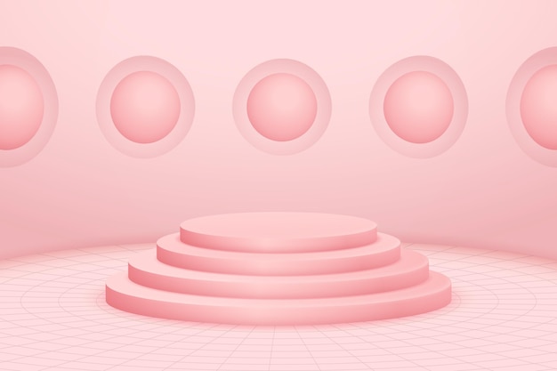 Fondo del podio con gradiente