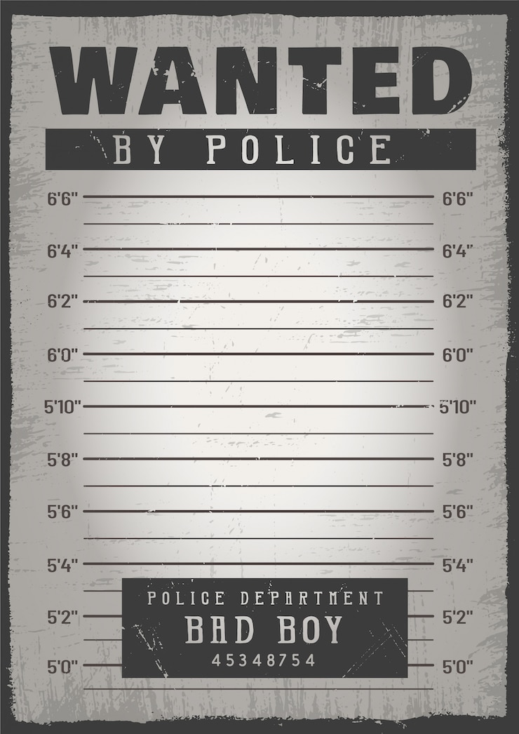 Vector gratuito fondo policial mugshot