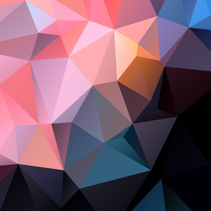 Vector gratuito fondo poligonal abstracto