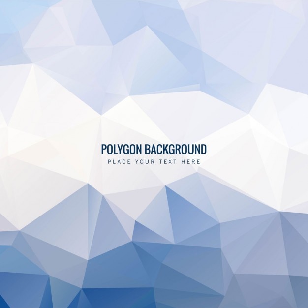 Fondo poligonal azul claro