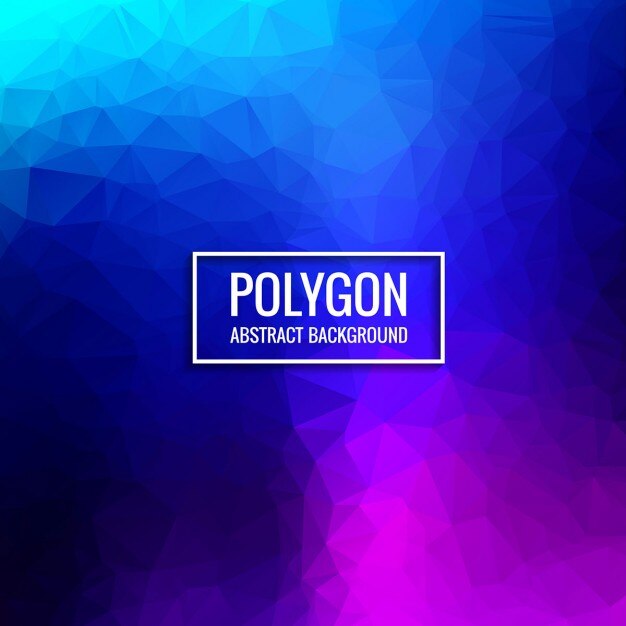 Vector gratuito fondo poligonal azul y morado