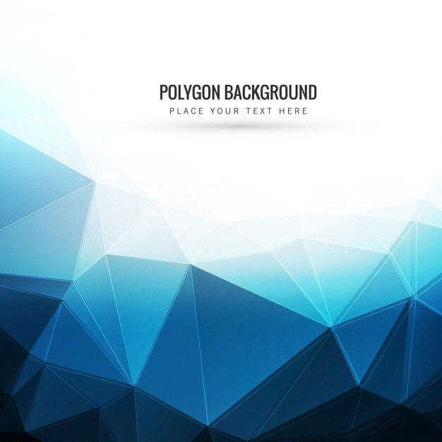 Fondo poligonal azul