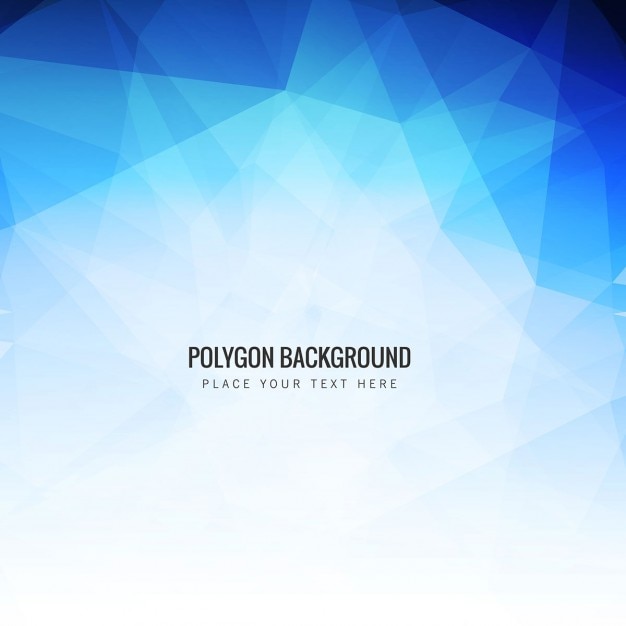 Fondo poligonal azul