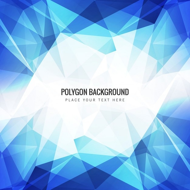 Fondo poligonal azul