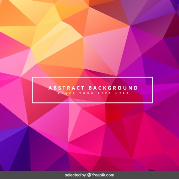 Vector gratuito fondo poligonal de colores