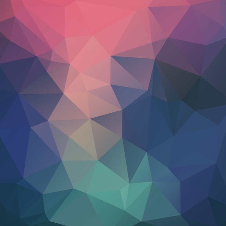 Vector gratuito fondo poligonal colorido