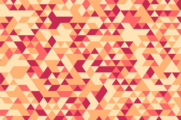 Fondo poligonal de diseño plano