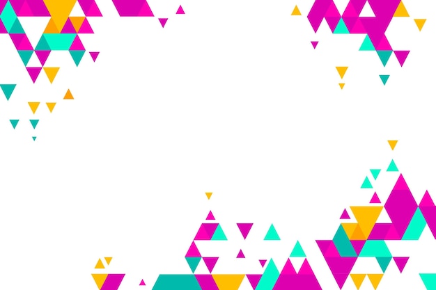 Fondo poligonal de diseño plano