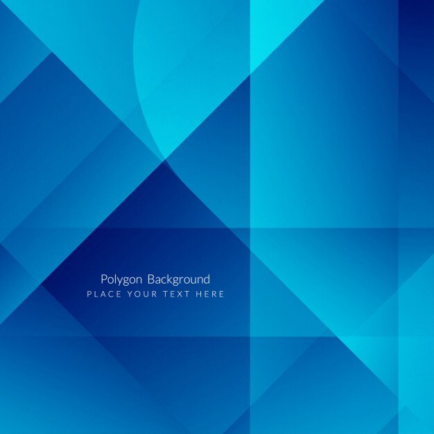 Fondo poligonal elegante azul