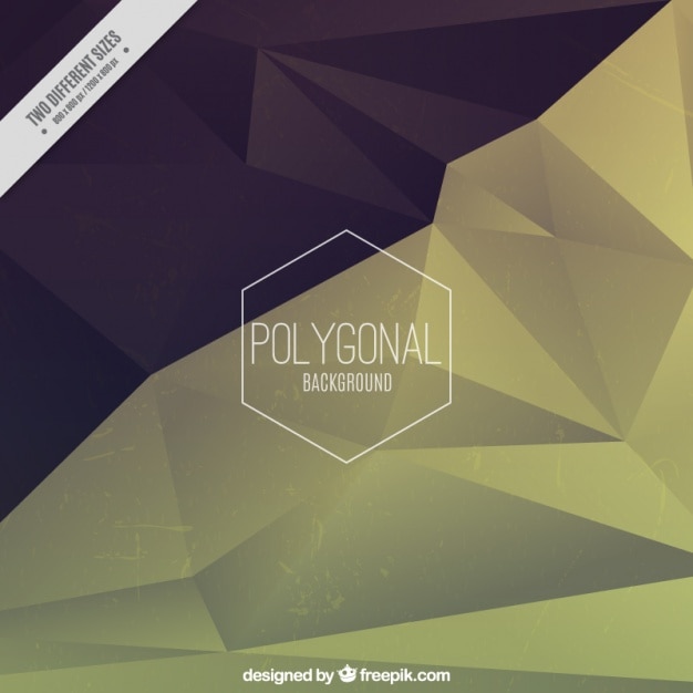 Fondo poligonal elegante