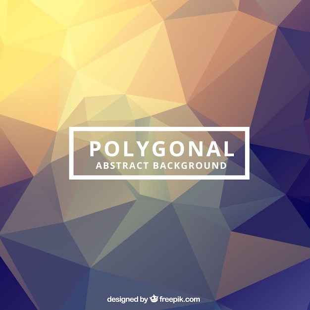 Vector gratuito fondo poligonal en estilo abstracto