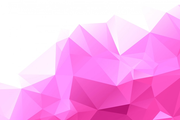 Fondo poligonal geométrico rosado abstracto