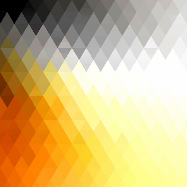 Fondo poligonal gris y amarillo