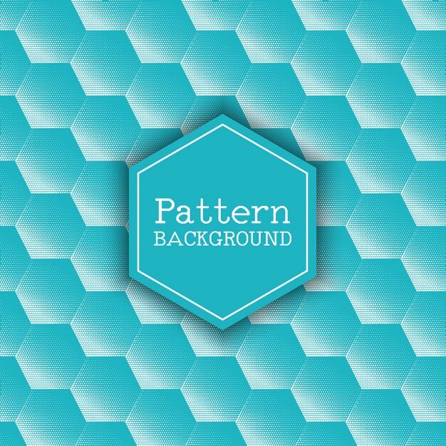 Vector gratuito fondo poligonal con hexágonos azules
