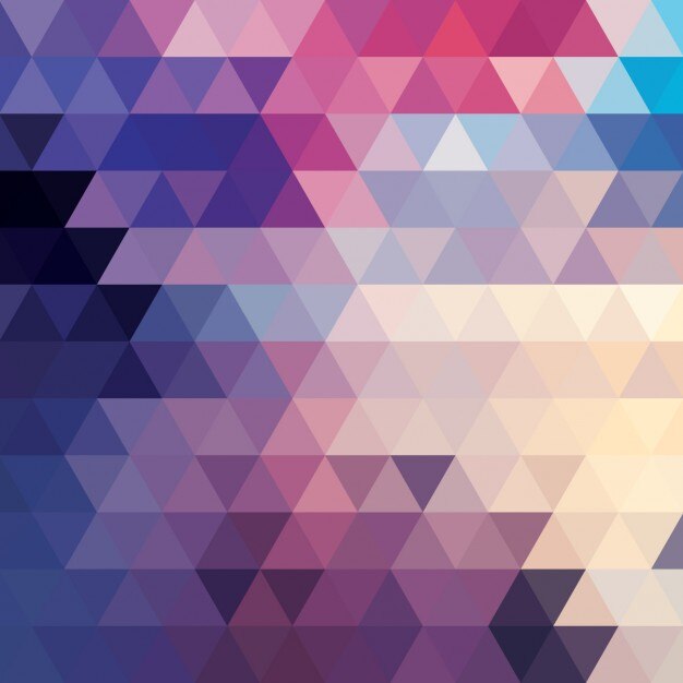 Fondo poligonal multicolor