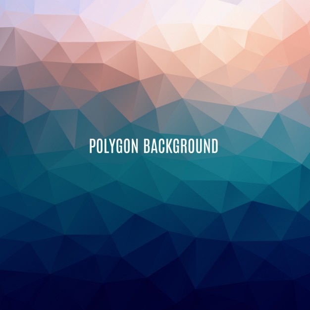 Vector gratuito fondo poligonal multicolor