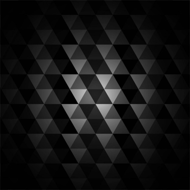 Vector gratuito fondo poligonal negro