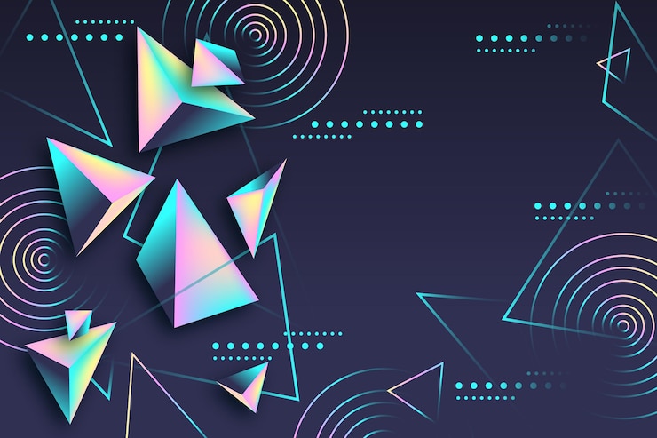 Vector gratuito fondo poligonal realista
