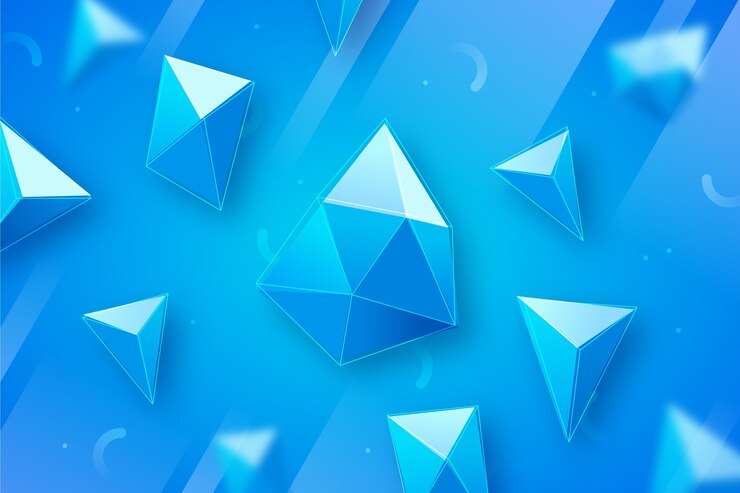 Vector gratuito fondo poligonal realista