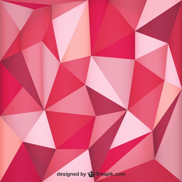 Fondo poligonal rojo