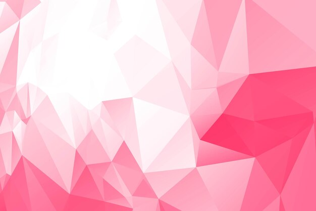 Fondo poligonal rosa brillante moderno